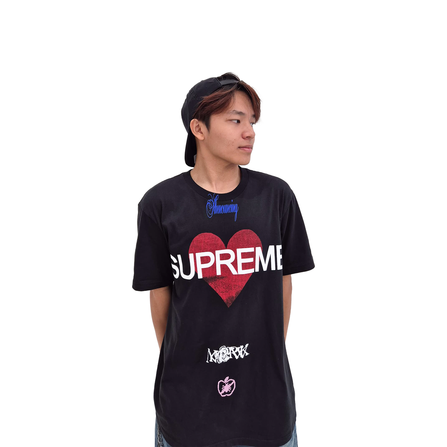 Supreme Announcing Tee Black (SS25)