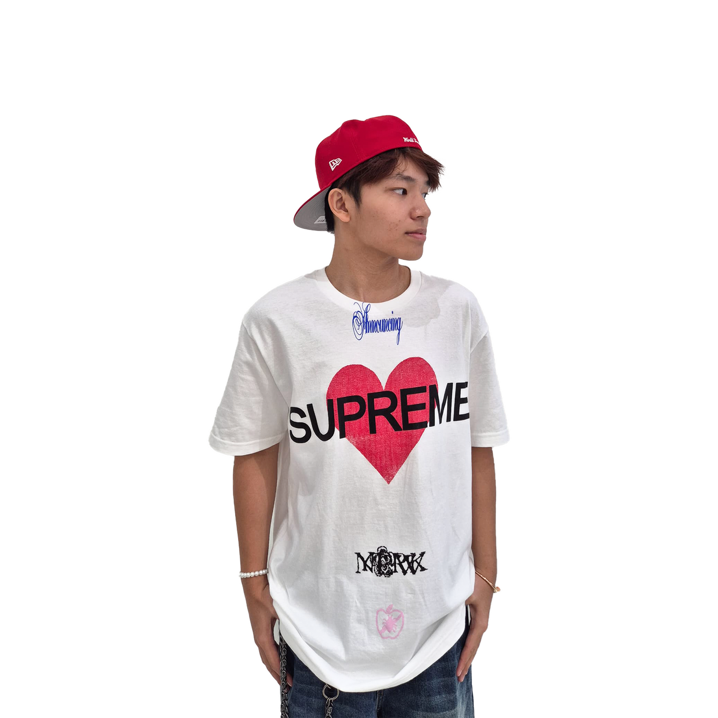 Supreme Announcing Tee White (SS25)