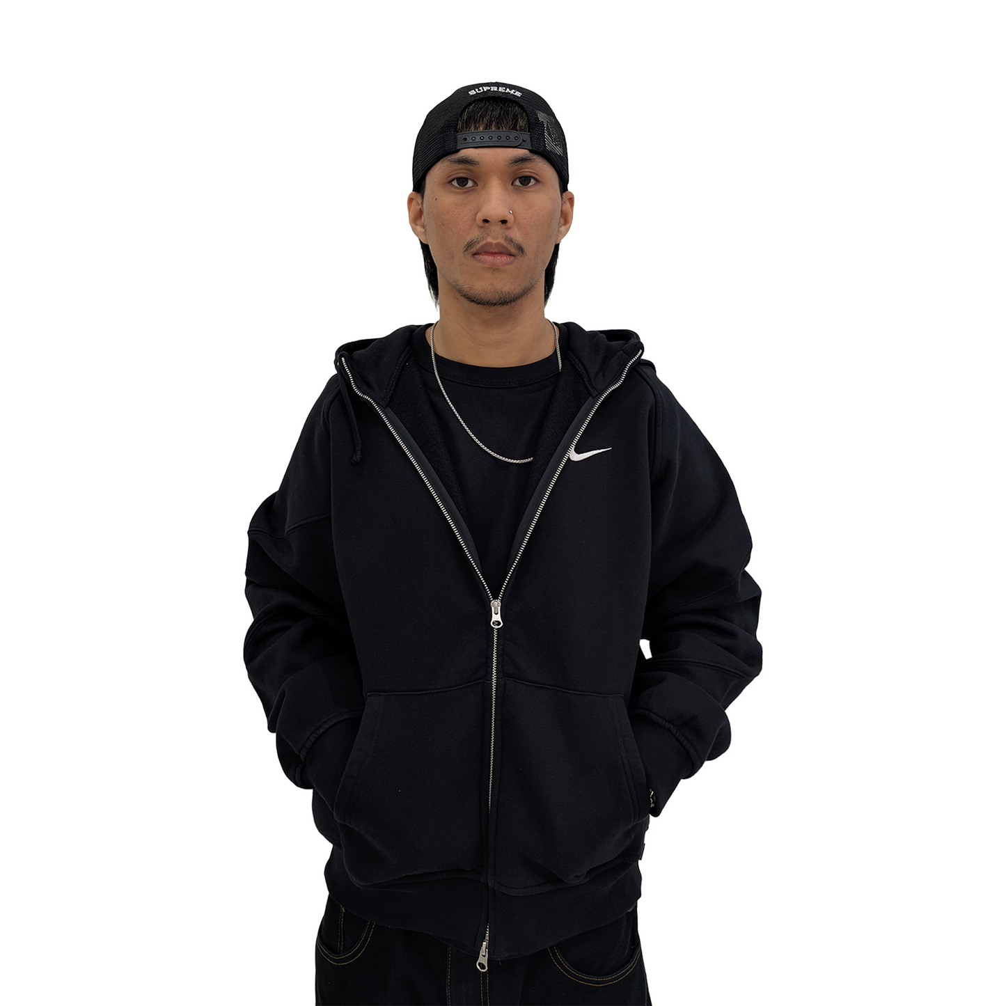 Supreme Authorized Mesh Back 5-Panel Cap Black (SS25)