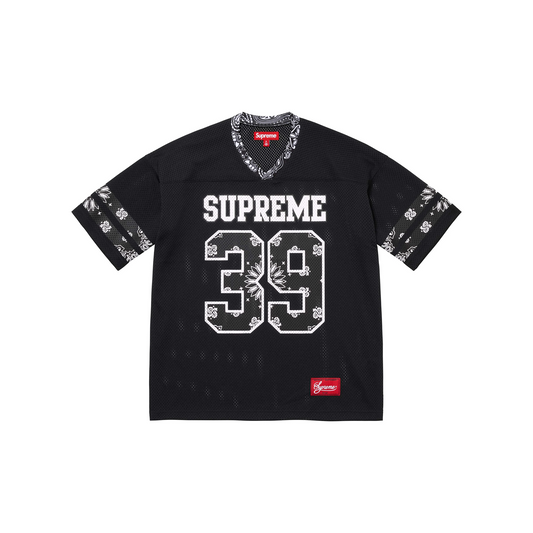 Supreme Bandana Football Jersey Black (SS25)