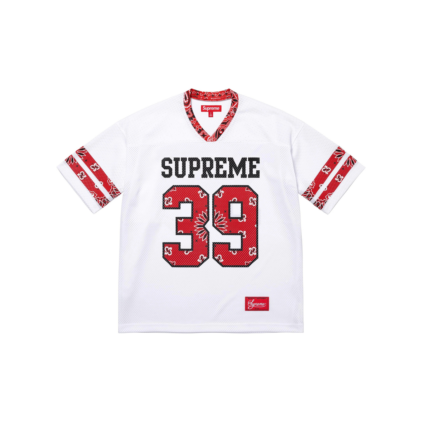 Supreme Bandana Football Jersey White (SS25)