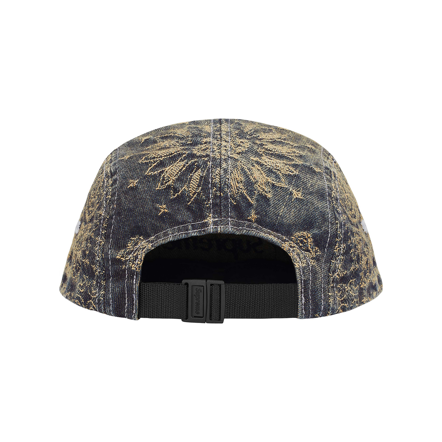 Supreme Bandana Jacquard Denim Camp Cap Blue (SS25)