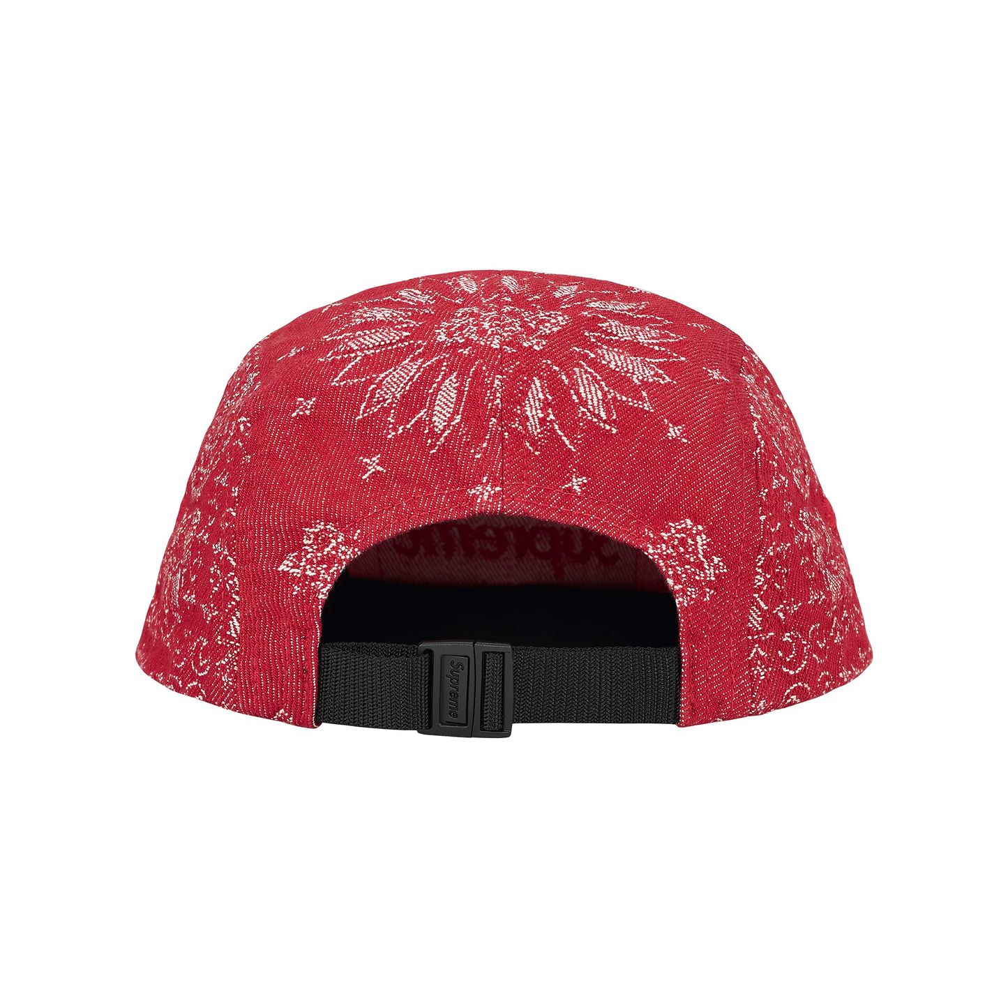 Supreme Bandana Jacquard Denim Camp Cap Red (SS25)