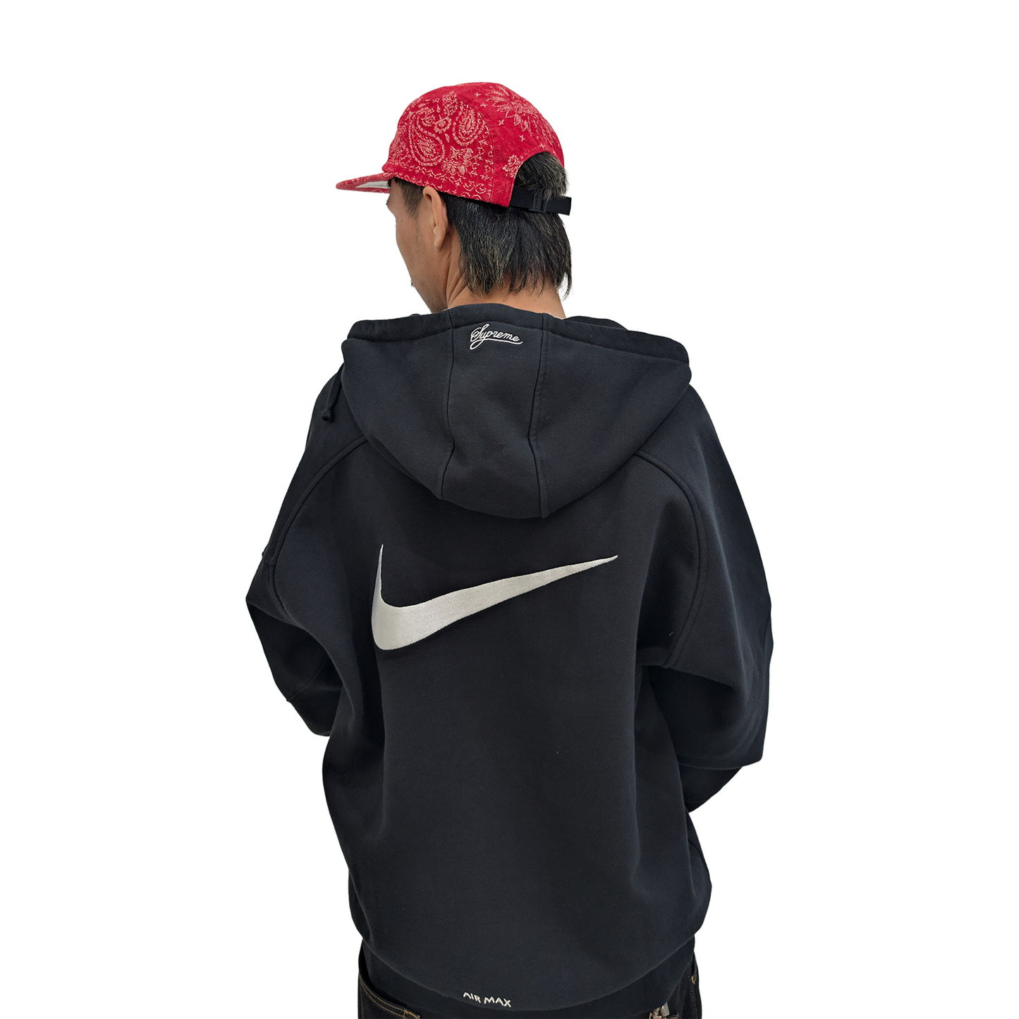 Supreme Bandana Jacquard Denim Camp Cap Red (SS25)