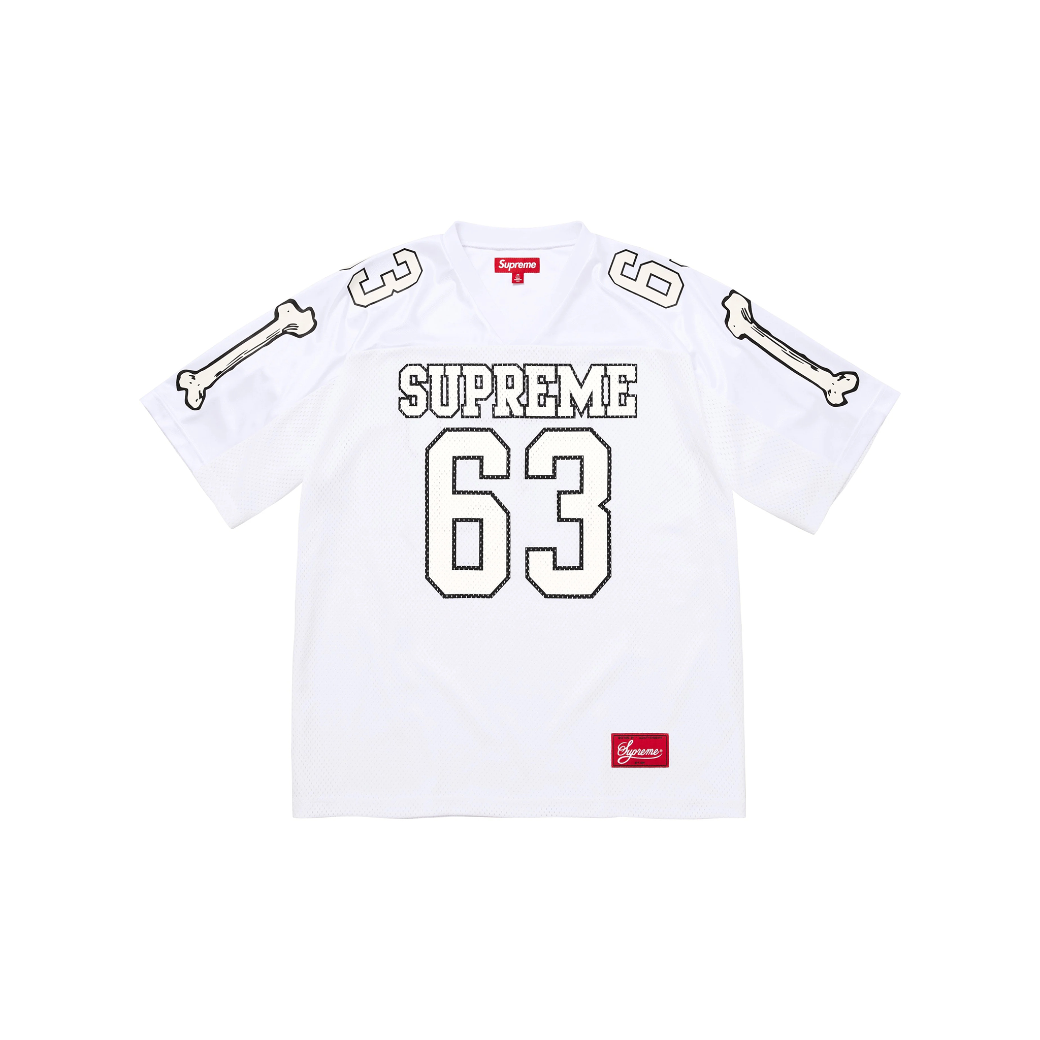 SupremeBonesFootballJerseyWhit