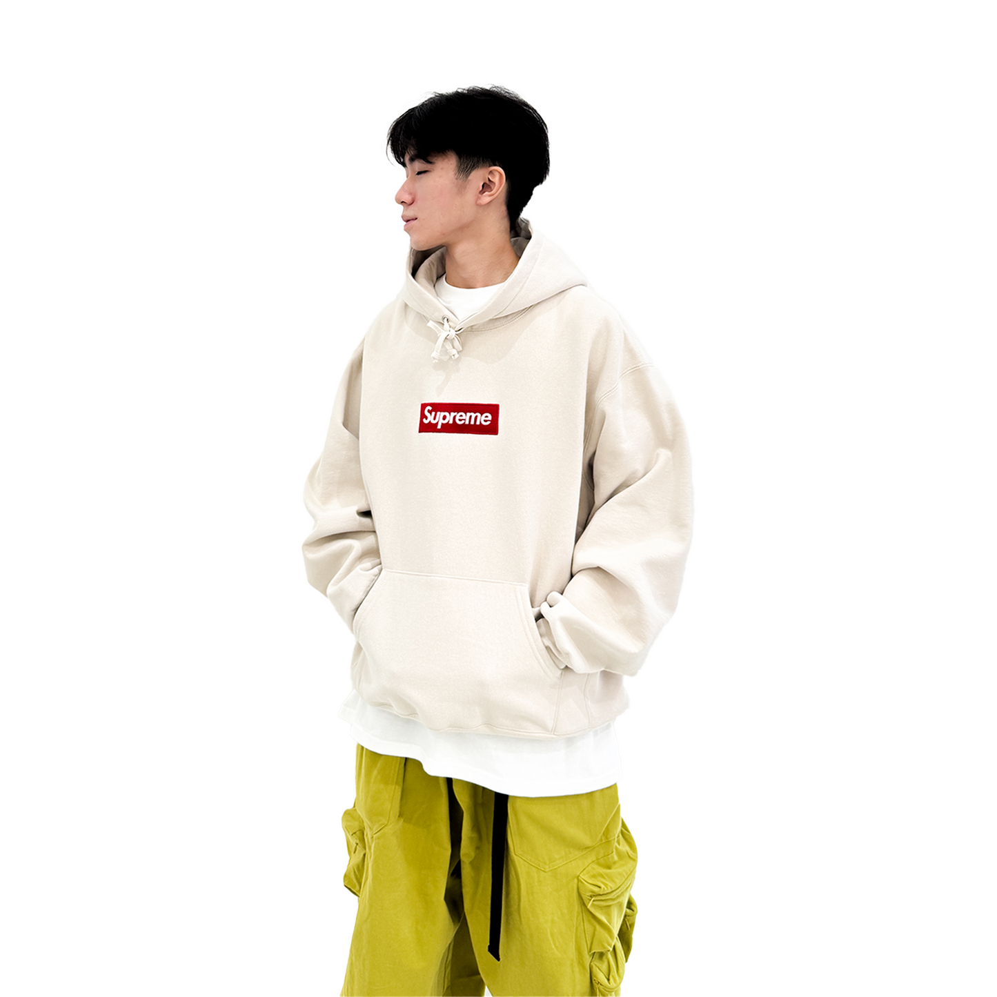 Supreme Box Logo Hoodie Stone (FW24)