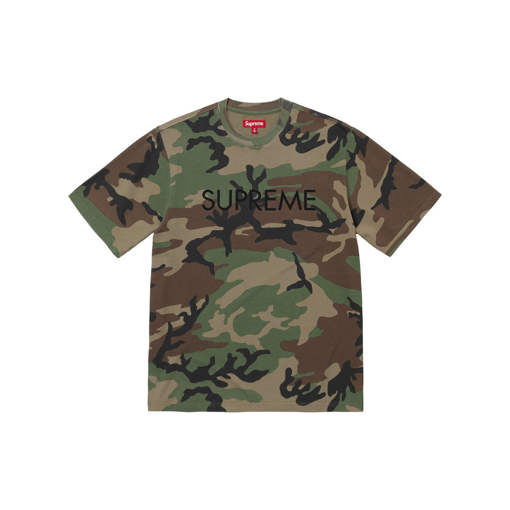 Supreme Capital S/S Tee Woodland Camo (SS25)