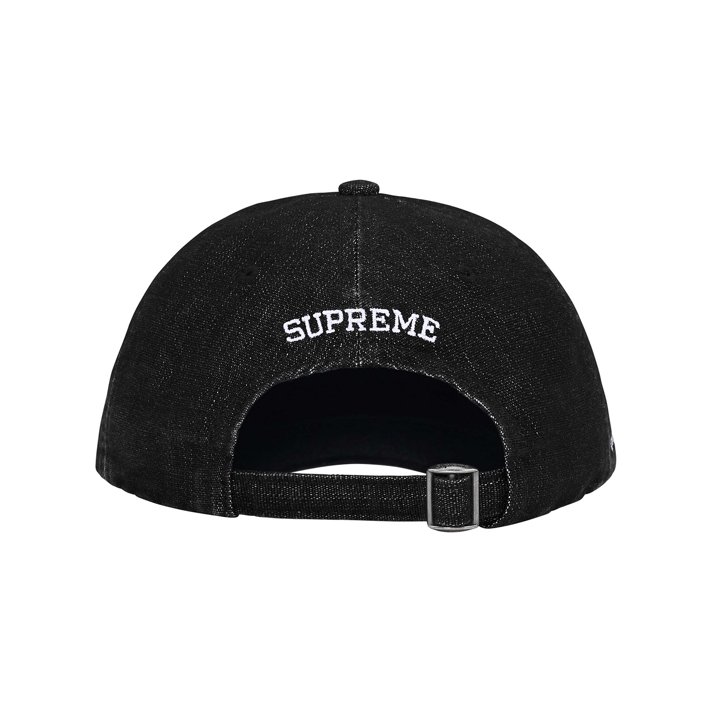 Supreme Cordura Denim S Logo 6-Panel Cap Black (SS25)