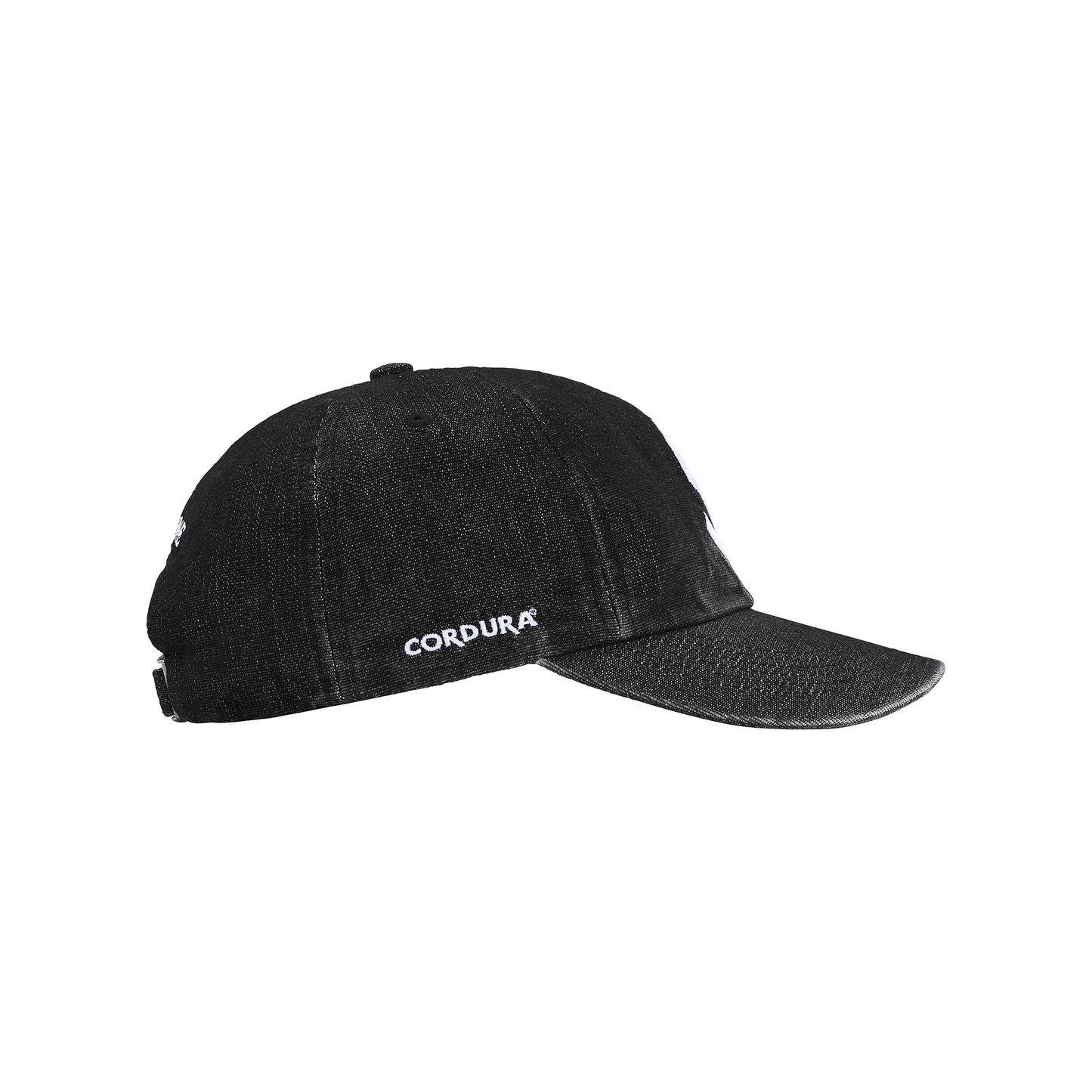 Supreme Cordura Denim S Logo 6-Panel Cap Black (SS25)