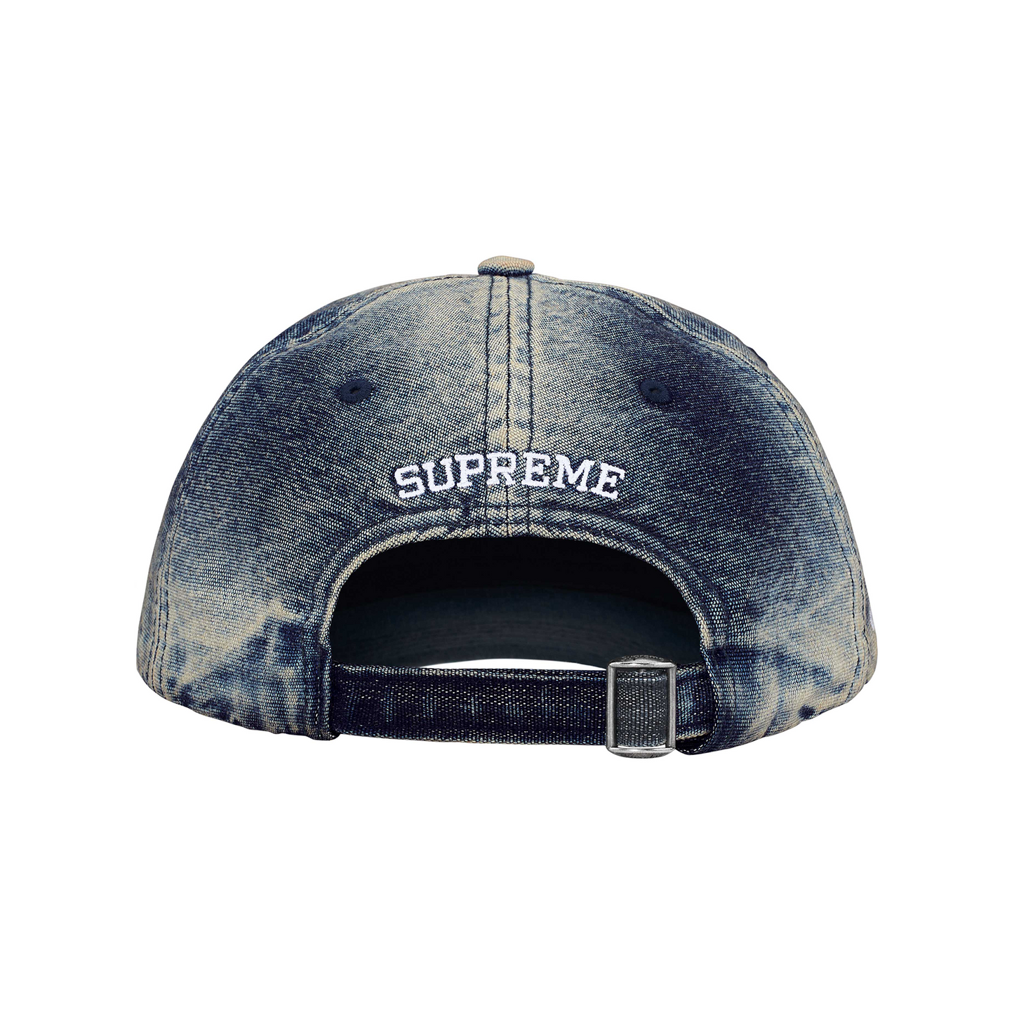 Supreme Cordura Denim S Logo 6-Panel Cap Bleached Indigo (SS25)