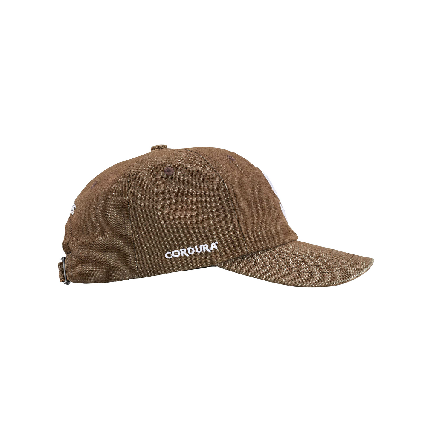 Supreme Cordura Denim S Logo 6-Panel Cap Brown (SS25)