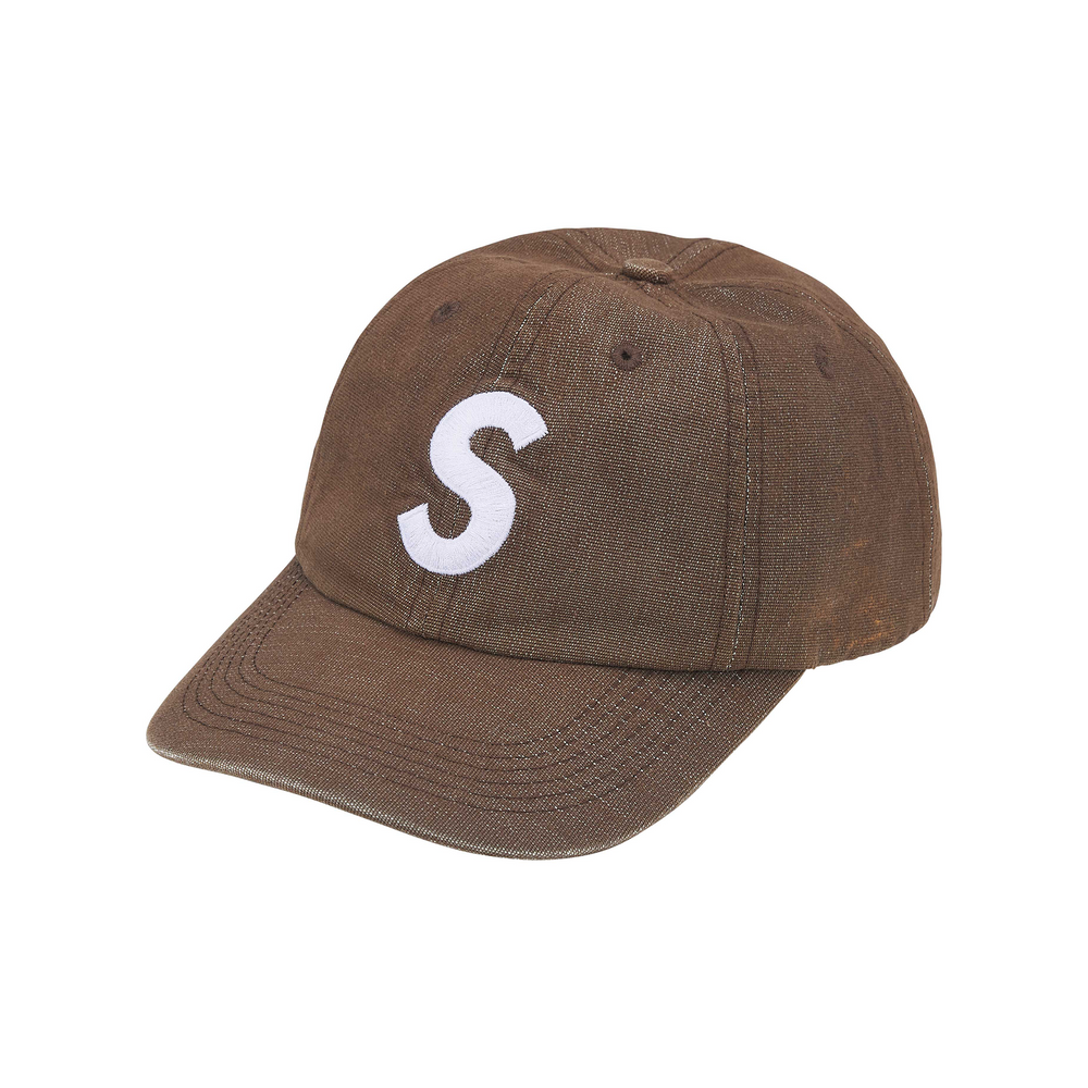 Supreme Cordura Denim S Logo 6-Panel Cap Brown (SS25)