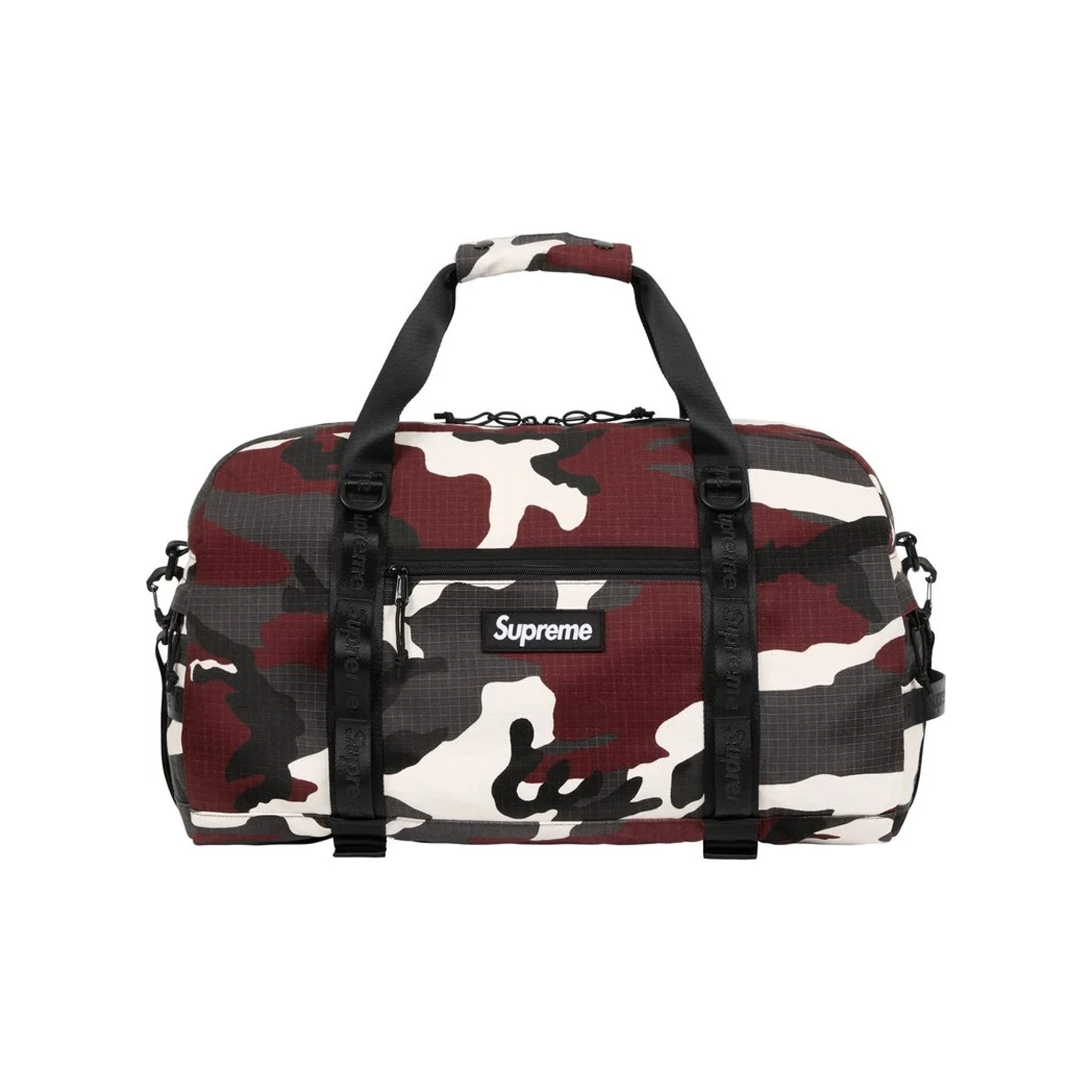 Supreme Duffle Bag Red Camo (SS26) – STEALPLUG KL