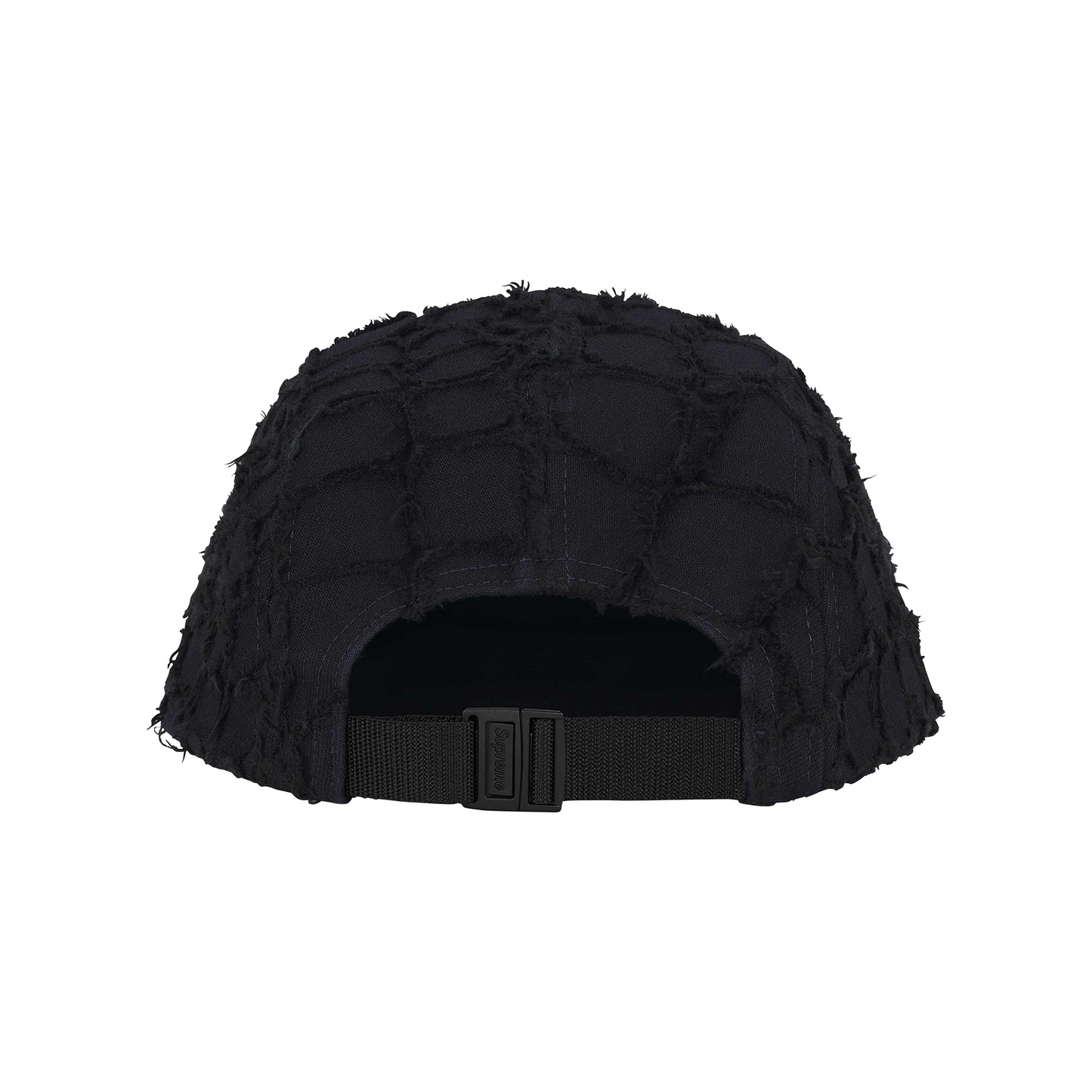 Supreme Frayed Croc Denim Camp Cap Black (SS25)