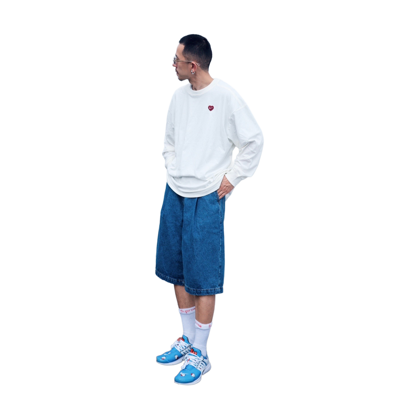 Supreme Hanes Crew Socks (4 Pack) White (SS24)