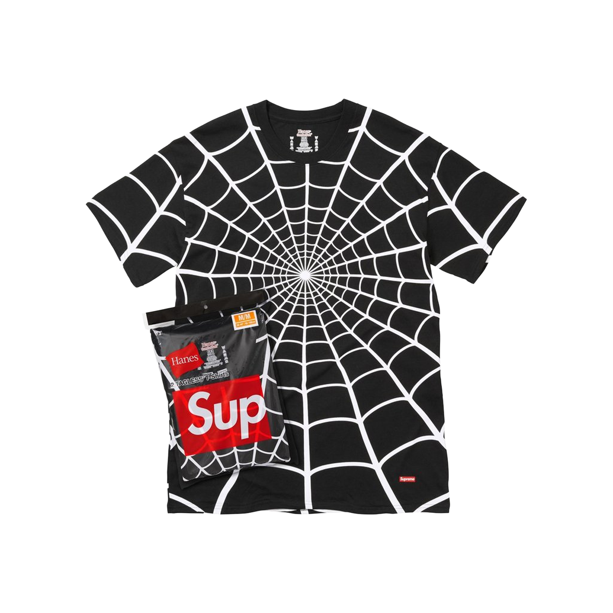 Supreme®/Hanes® Spider-Man Tagless 2 Pack Tee Black (SS26