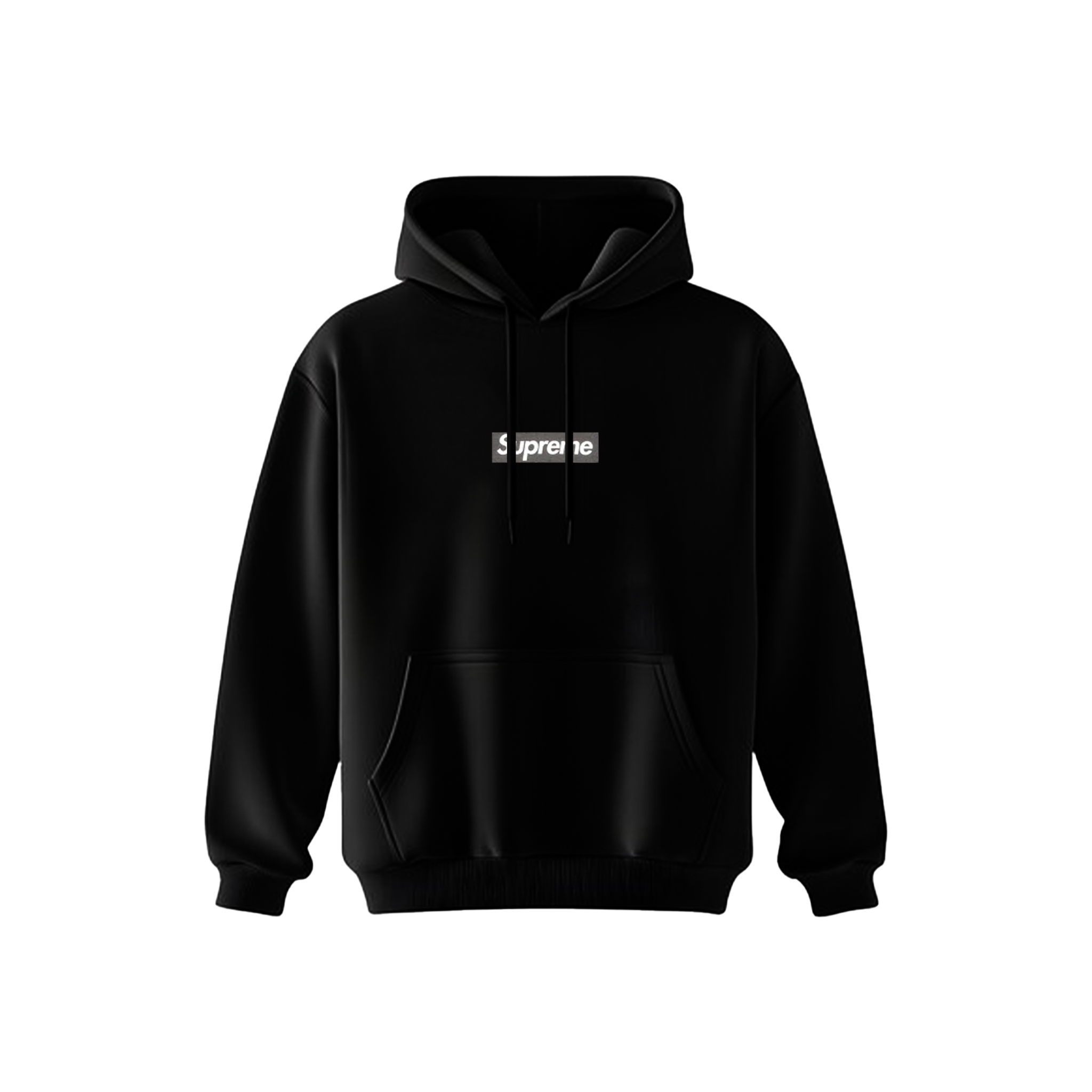 Supreme black hoody shop