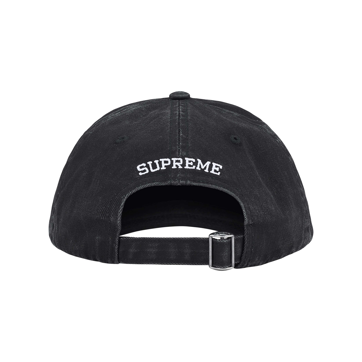 Supreme License Plate 6-Panel Cap Black (SS25)