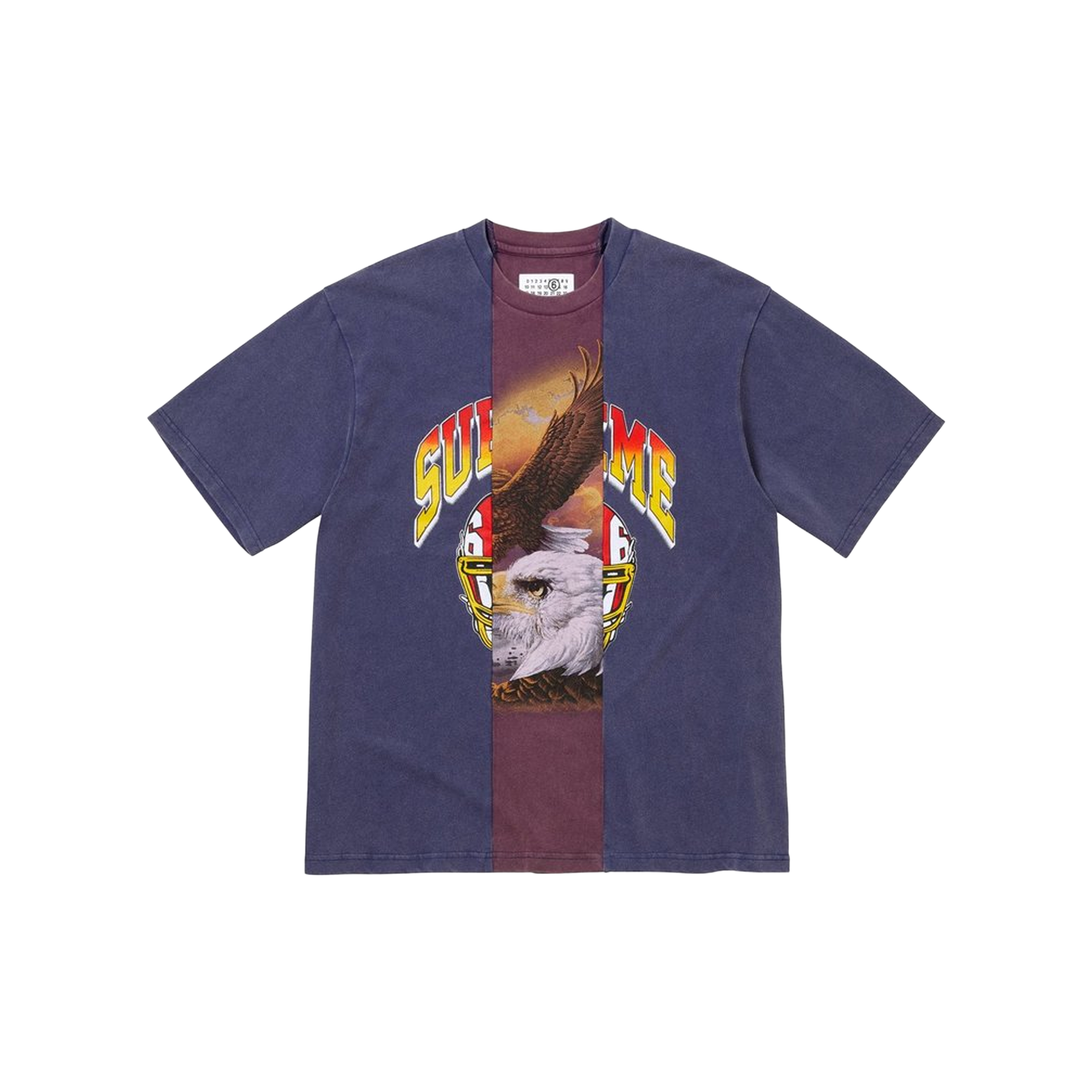 Supreme®/MM6 Maison Margiela Split Short Sleeved Tee Navy (SS26
