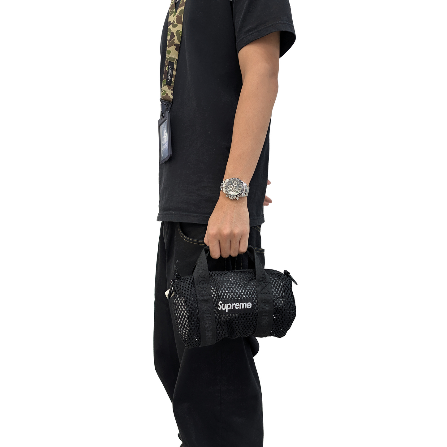 Supreme Mesh Mini Duffle Bag Black (SS25)