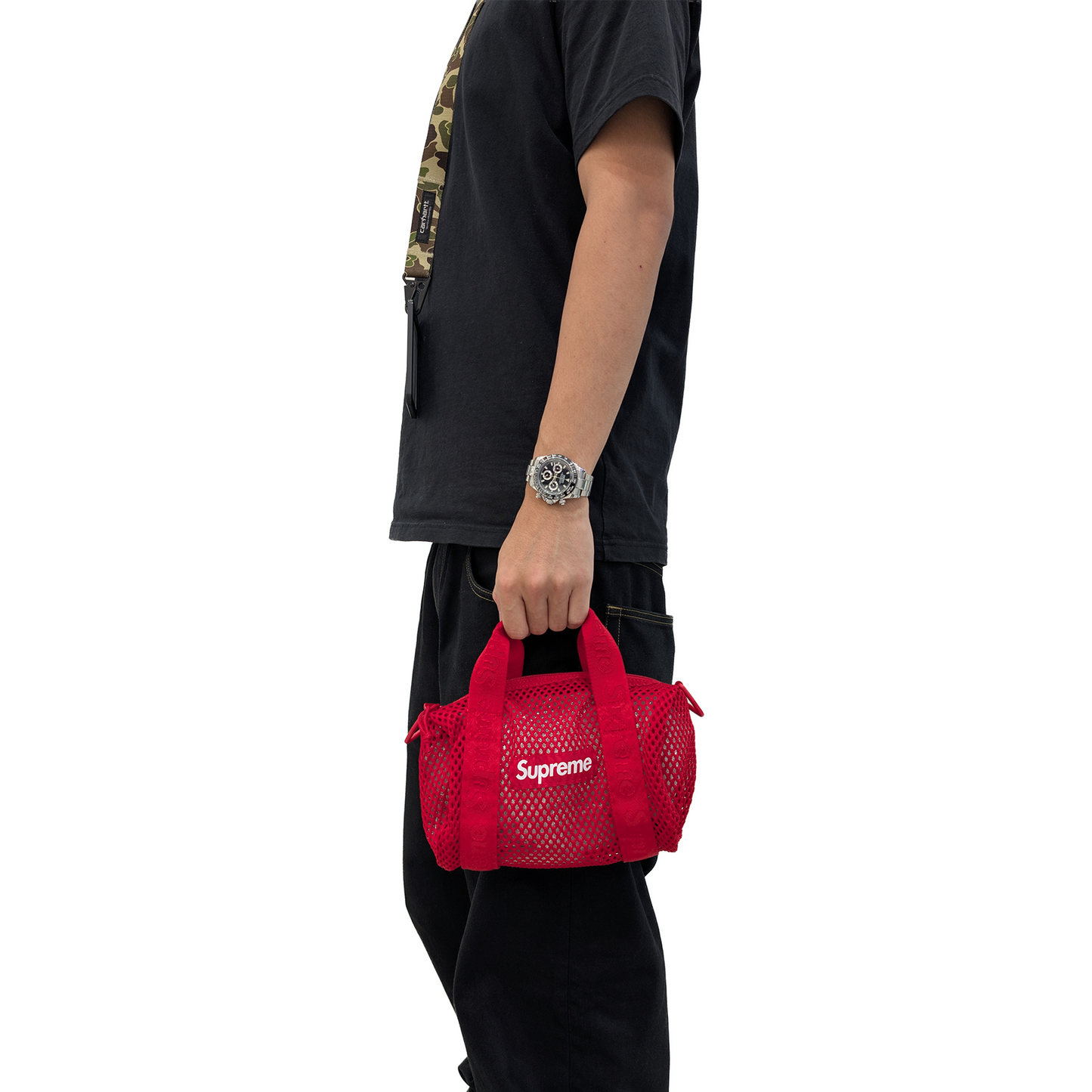 Supreme Mesh Mini Duffle Bag Red (SS25)