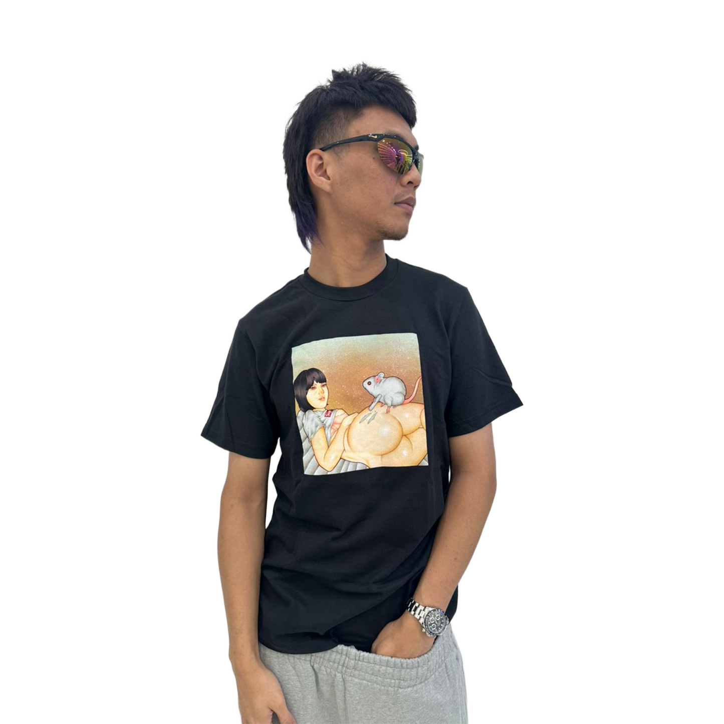 Supreme Mouse Tee Black (SS25)