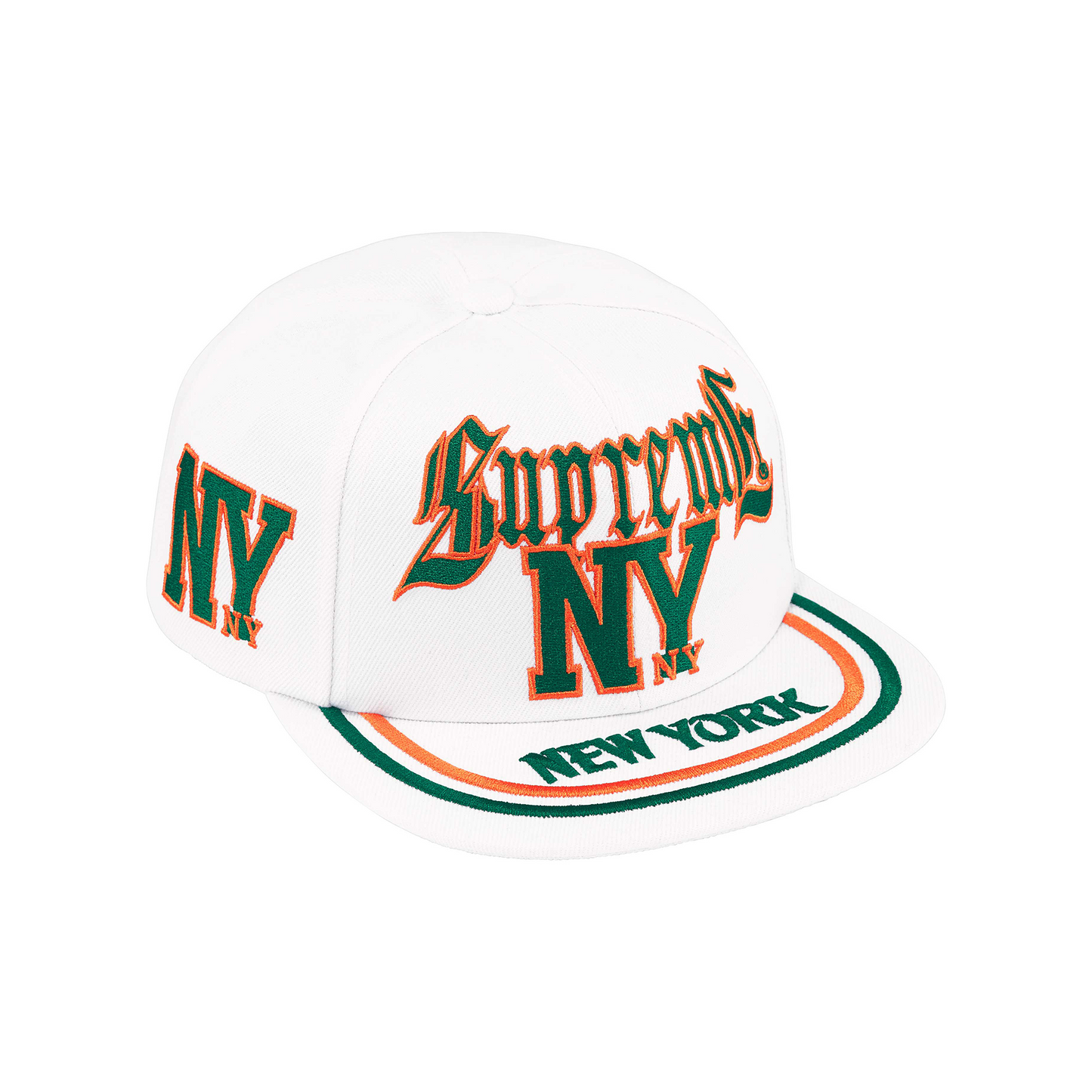 Supreme New York 6-Panel Cap White (SS25)