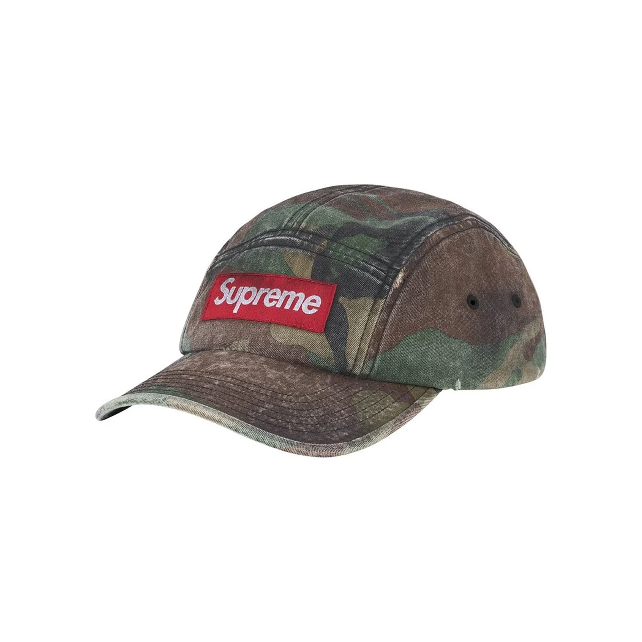 Supreme Overdysed Camp Cap Woodland Camo (SS26) – STEALPLUG KL