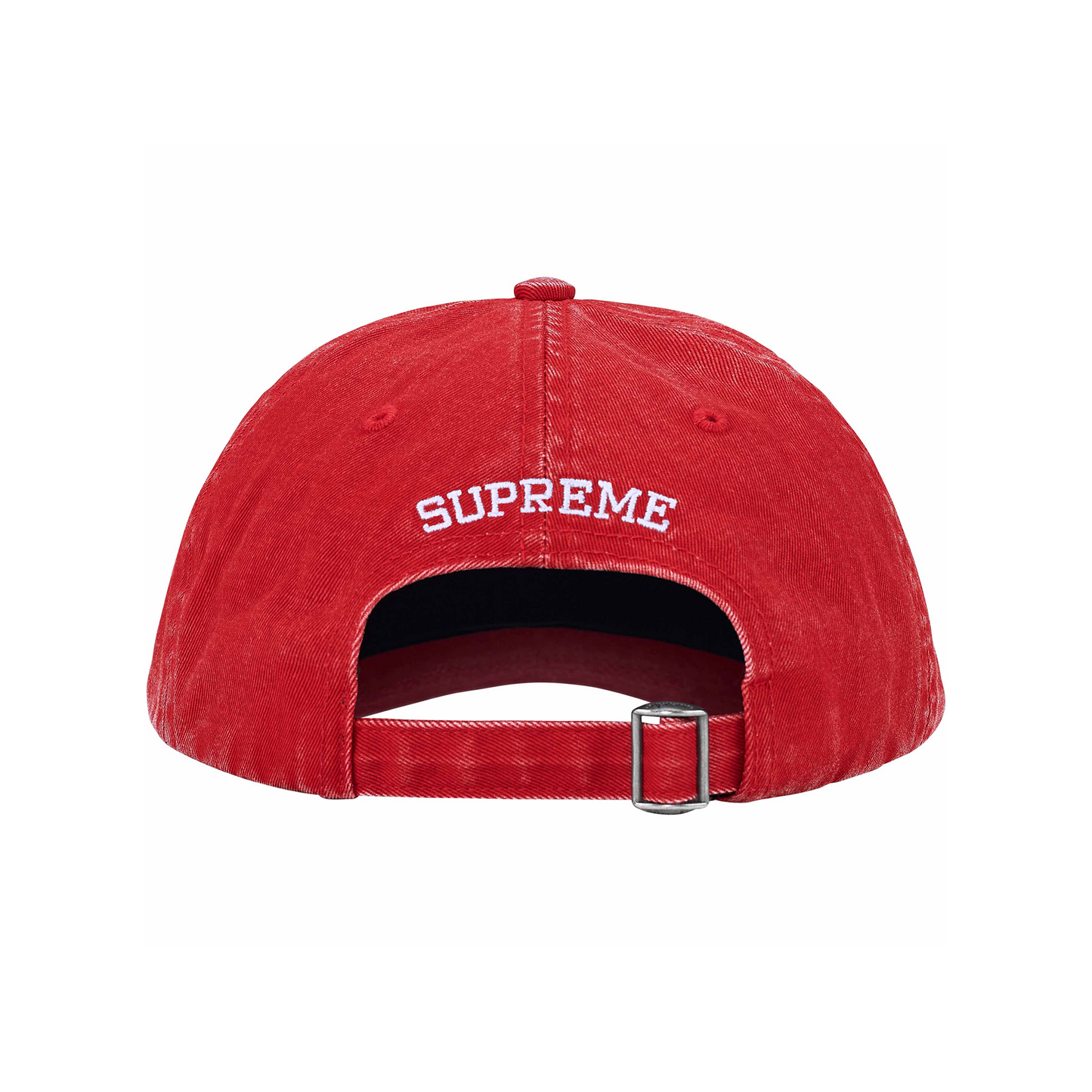 Supreme Pigment Coated S Logo 6-Panel Cap Red (SS25)