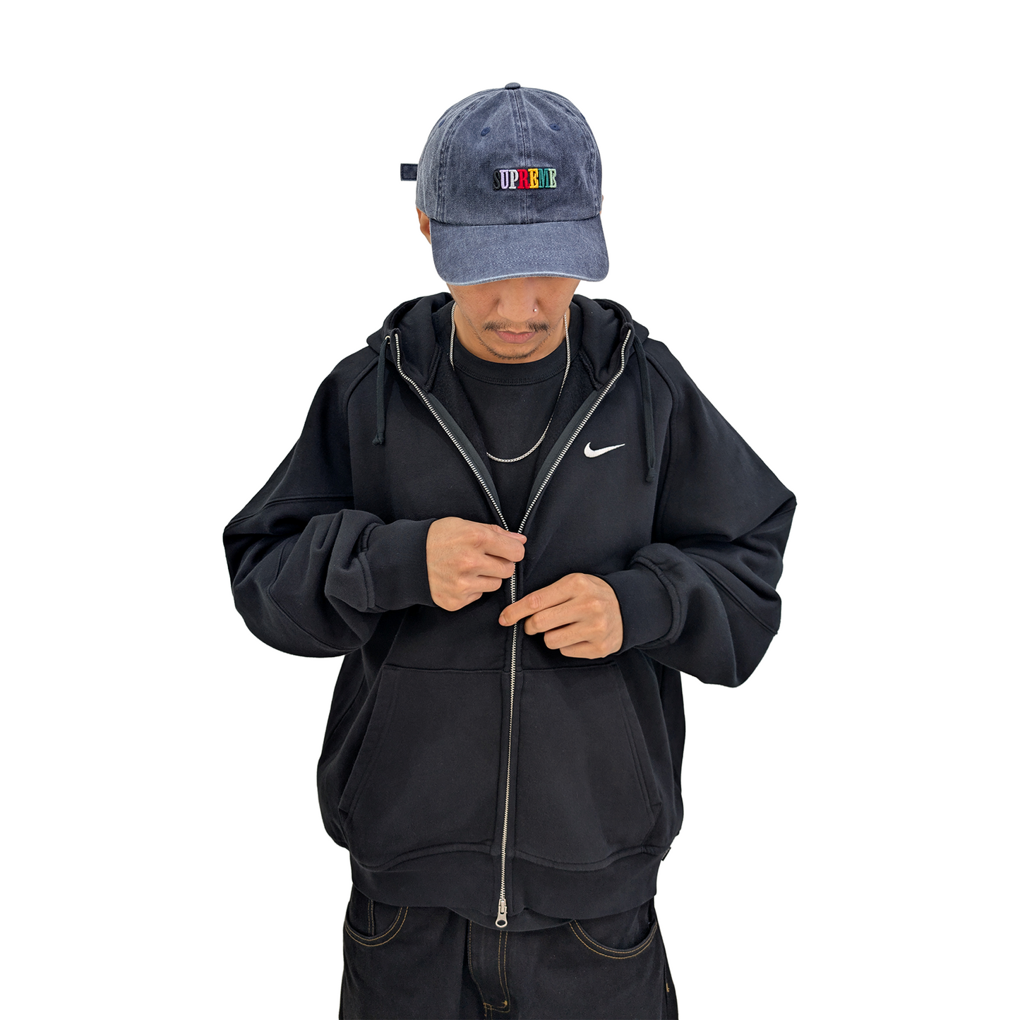 Supreme Pigment Dyed 6-Panel Cap Navy (SS25)