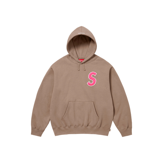 Supreme S Logo Hoodie Dusty Brown (SS25)