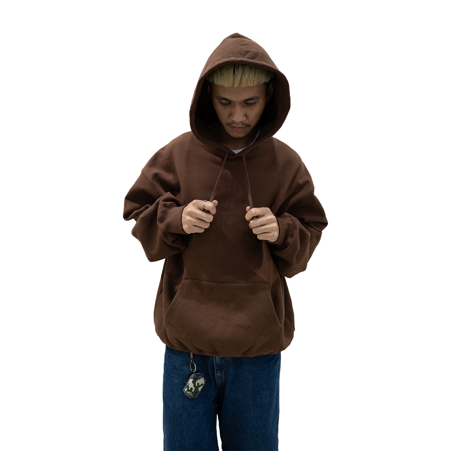 Supreme Satin Appliqué Hoodie Brown (FW24)