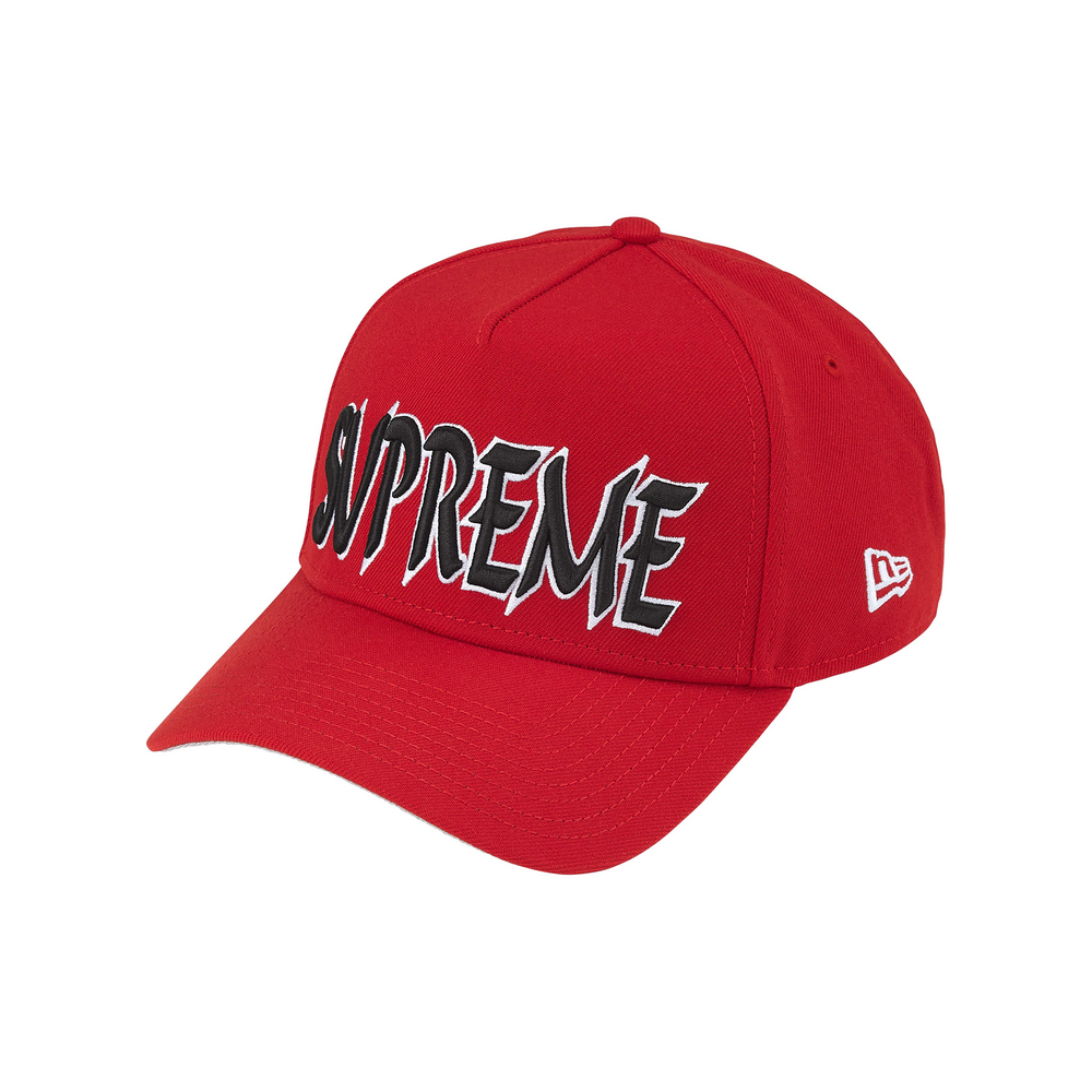 Supreme Sharp Spellout Adjustable New Era Cap Red (FW25)