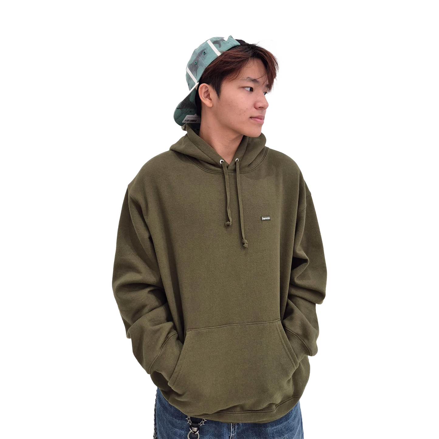 Supreme Small Box Hoodie Olive (SS25)