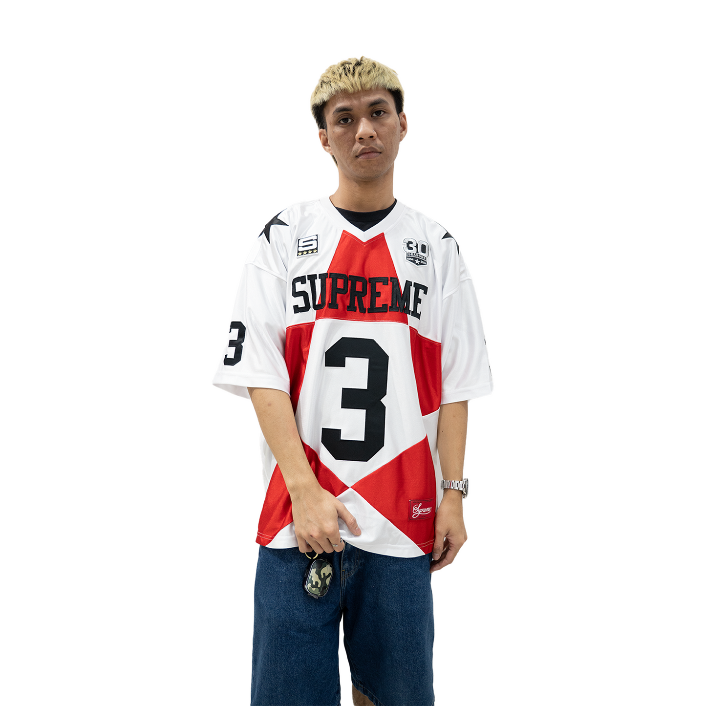 Supreme Star Football Jersey White (FW24)
