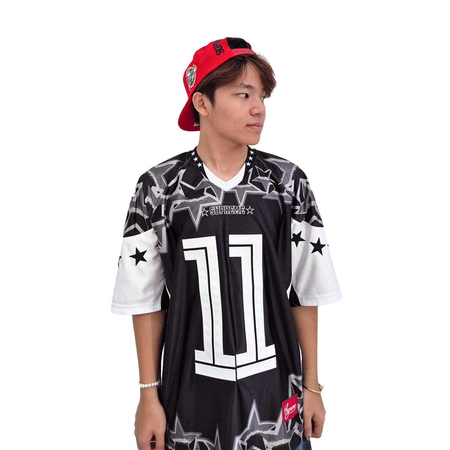 Supreme Stars Football Jersey Black (SS25)