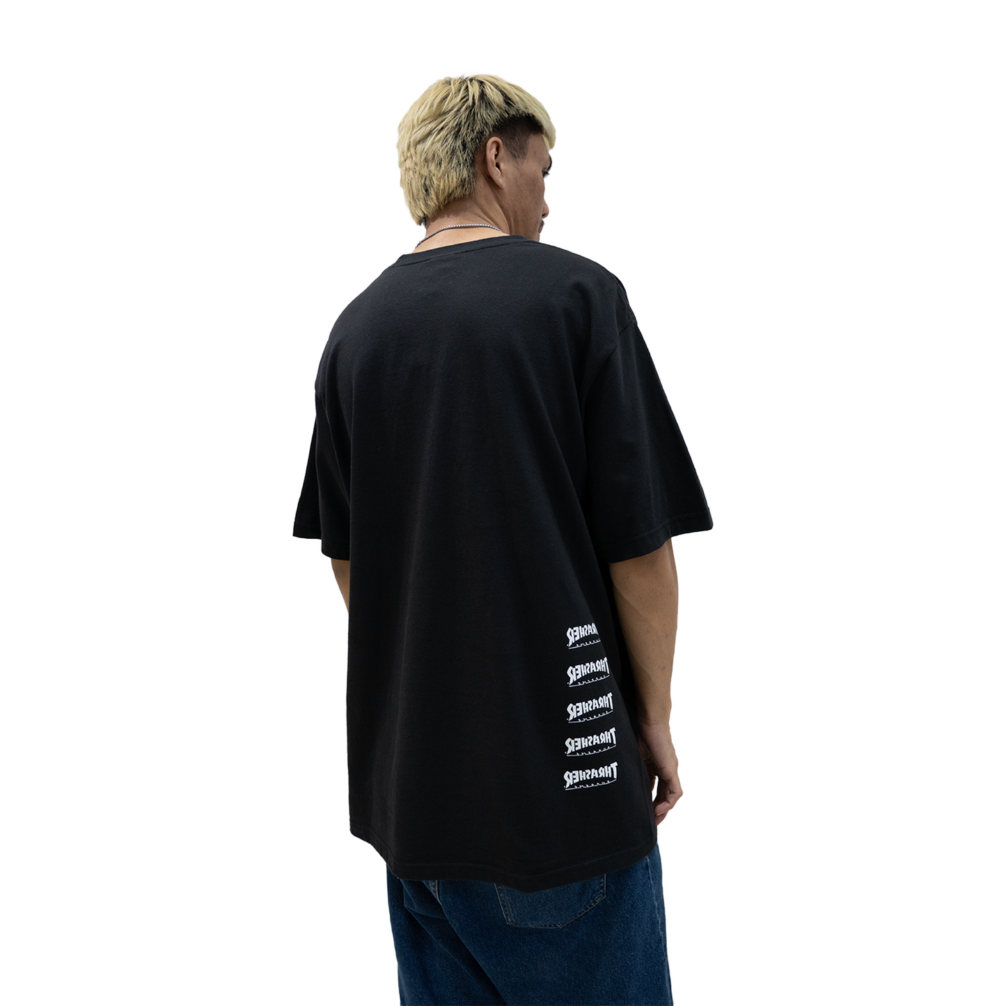 Supreme Thrasher Back Tail Tee Black (FW24)