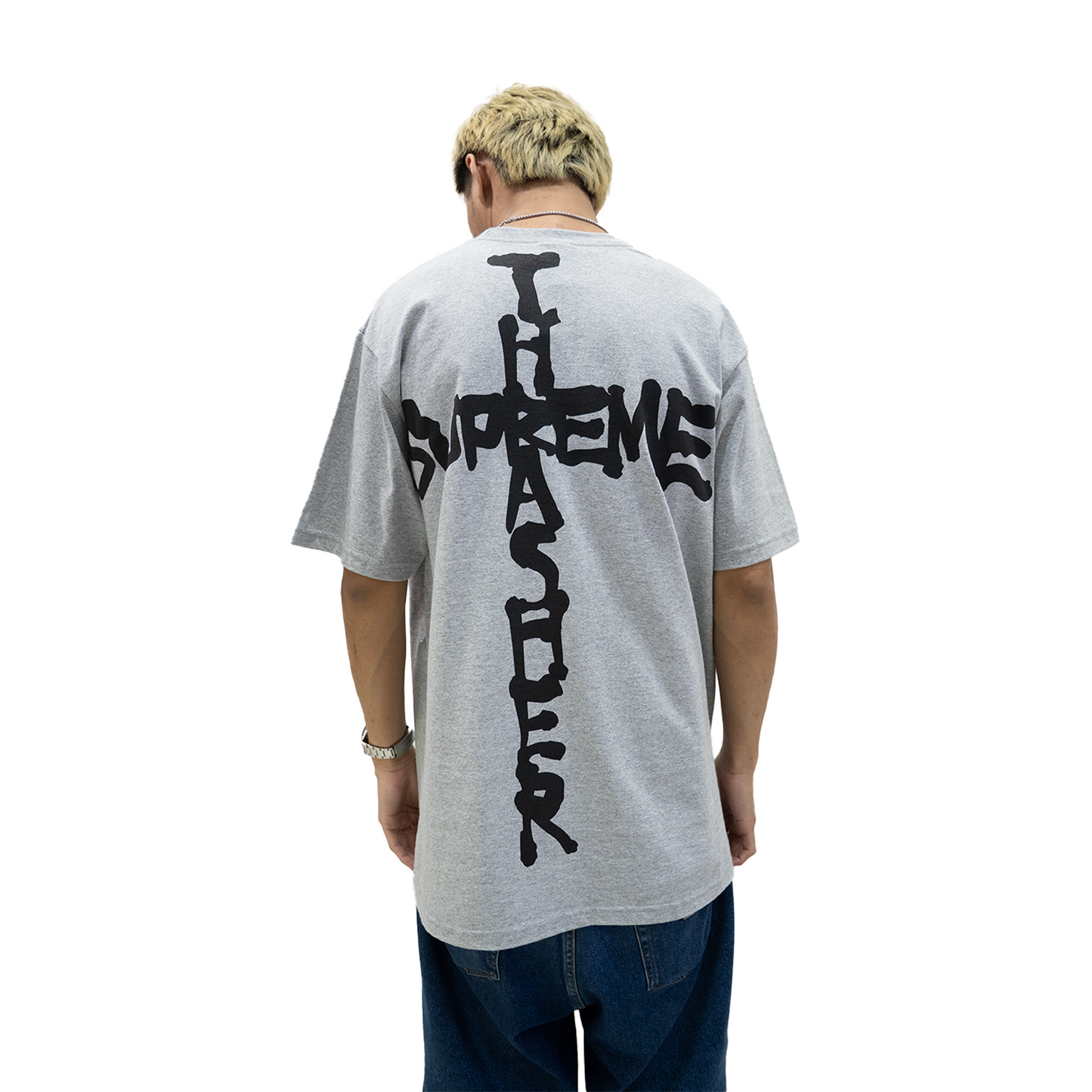 Supreme Thrasher Cross Tee Heather Grey (FW24)