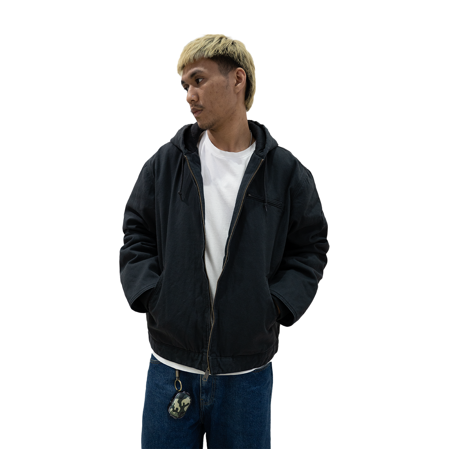 Supreme Thrasher Hooded Work Jacket Black (FW24)