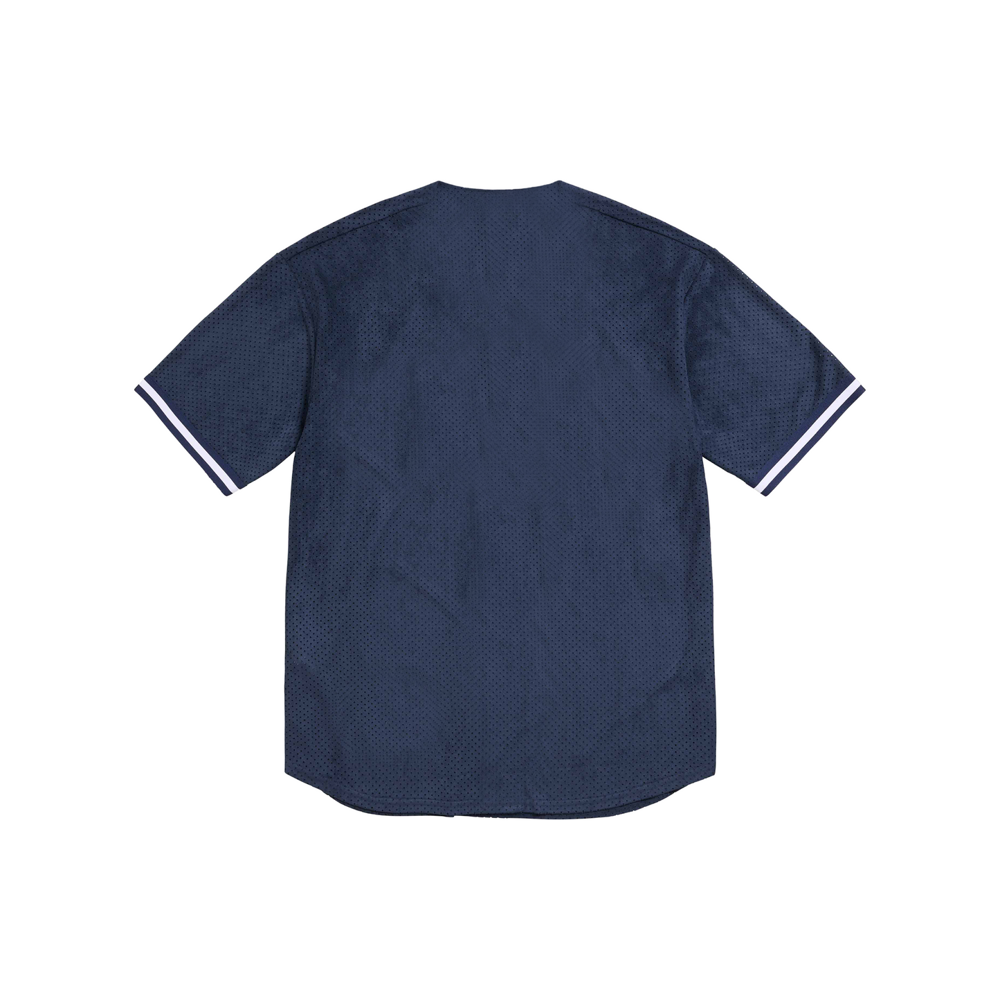 Supreme Ultrasuede Mesh Baseball Jersey Navy (SS24)