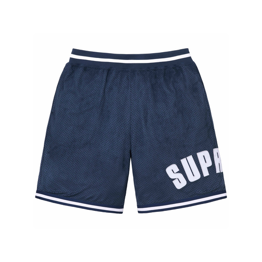 Supreme Ultrasuede Mesh Short Navy (SS24)