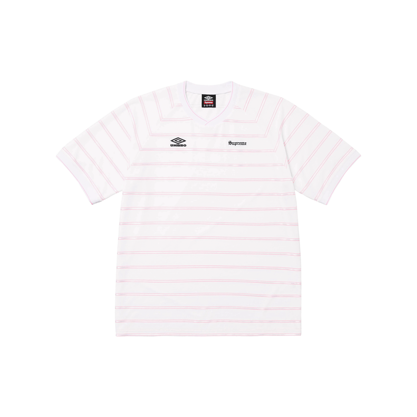 Supreme Umbro Stripe Soccer Jersey White (SS25)