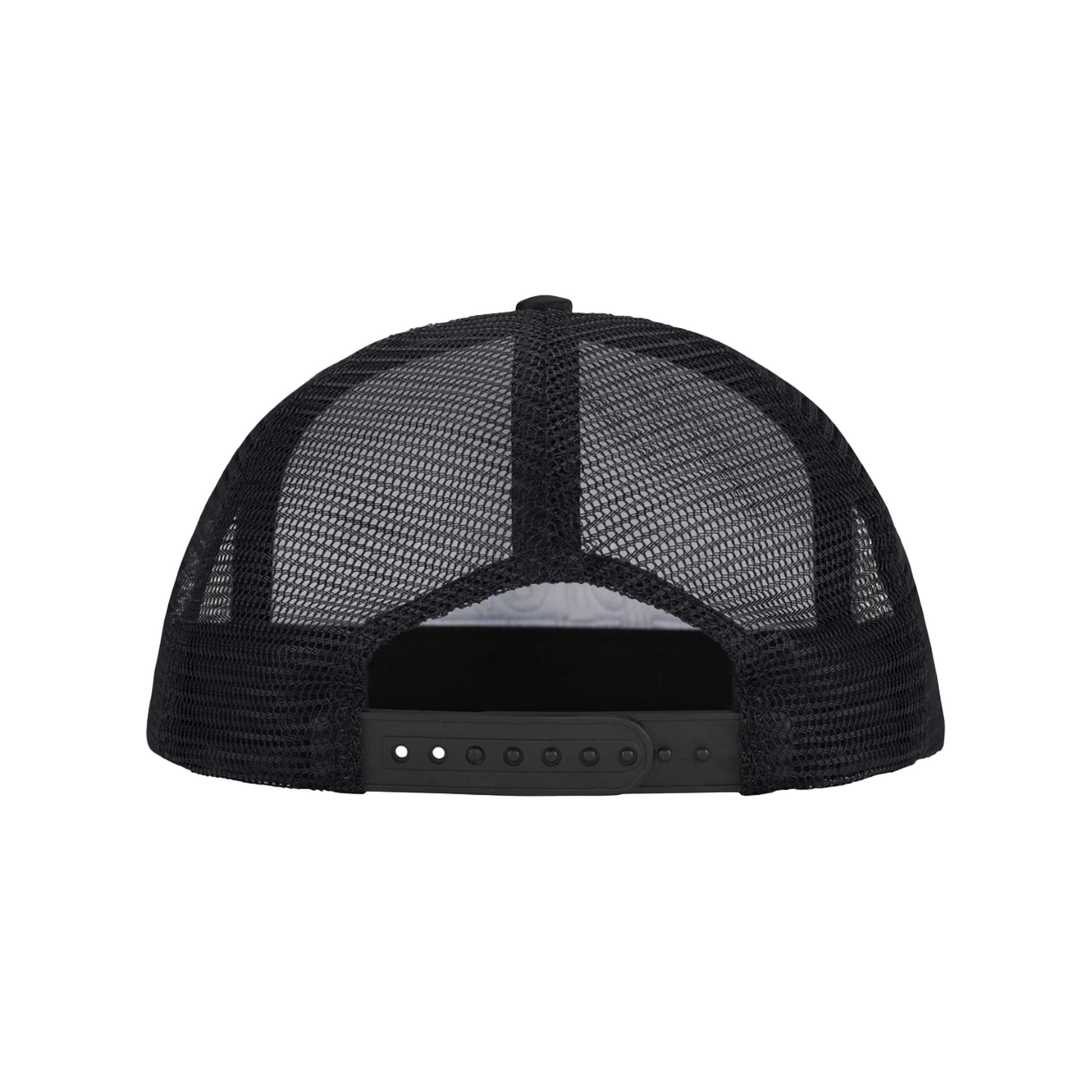 Supreme Underline Mesh Back 5-Panel Black Cap (FW24)
