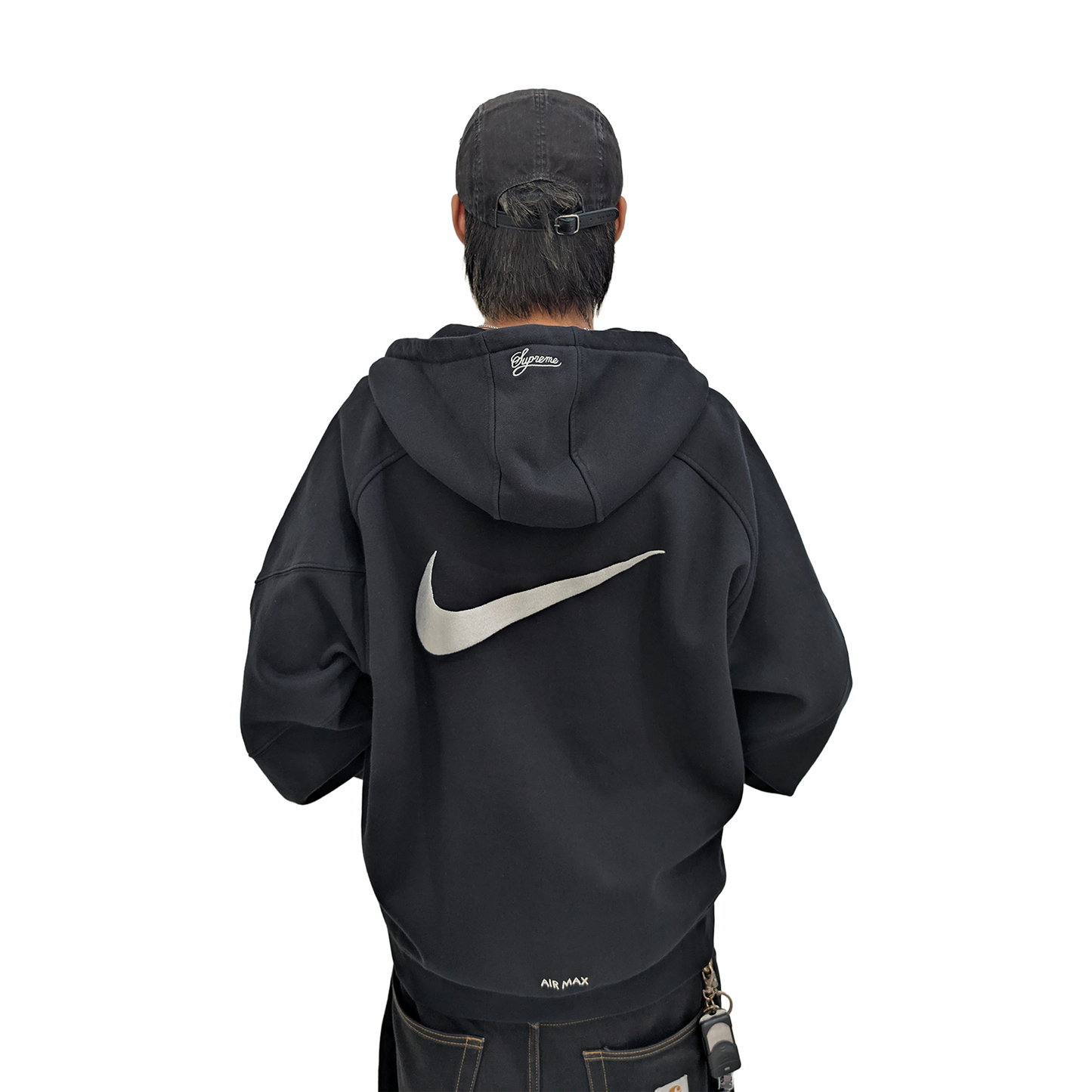 Supreme Washed Chino Twill Camp Cap Black (SS25)