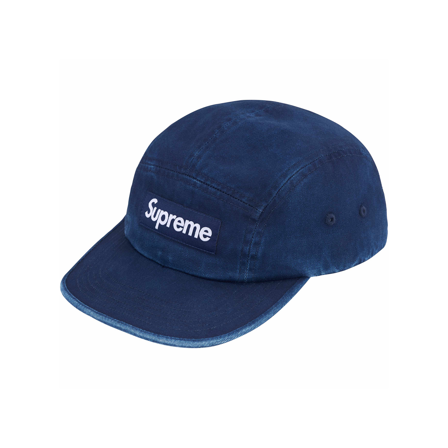 Supreme Washed Chino Twill Camp Cap Indigo (SS25)