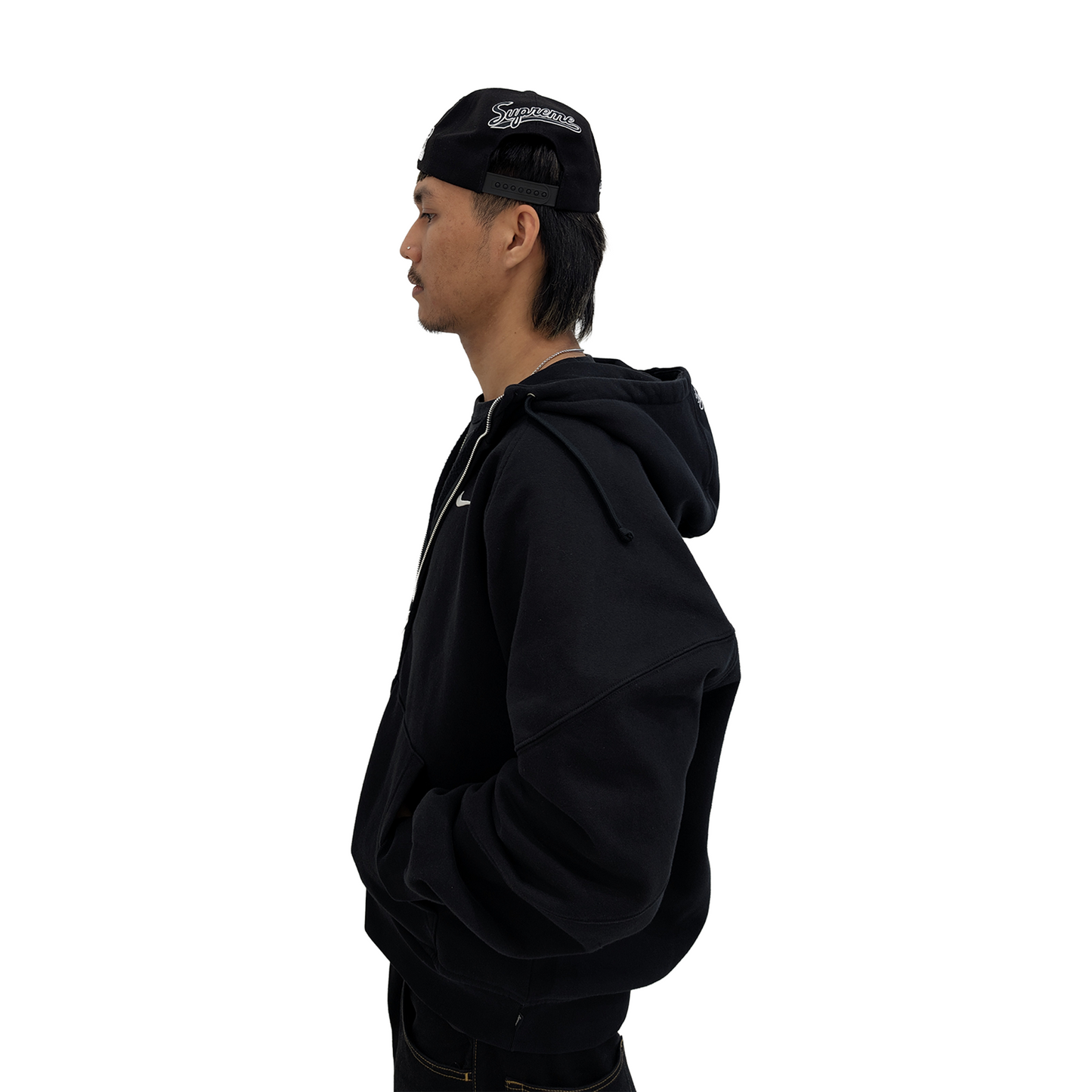 Supreme World Famous S Logo 6-Panel Black (SS25)