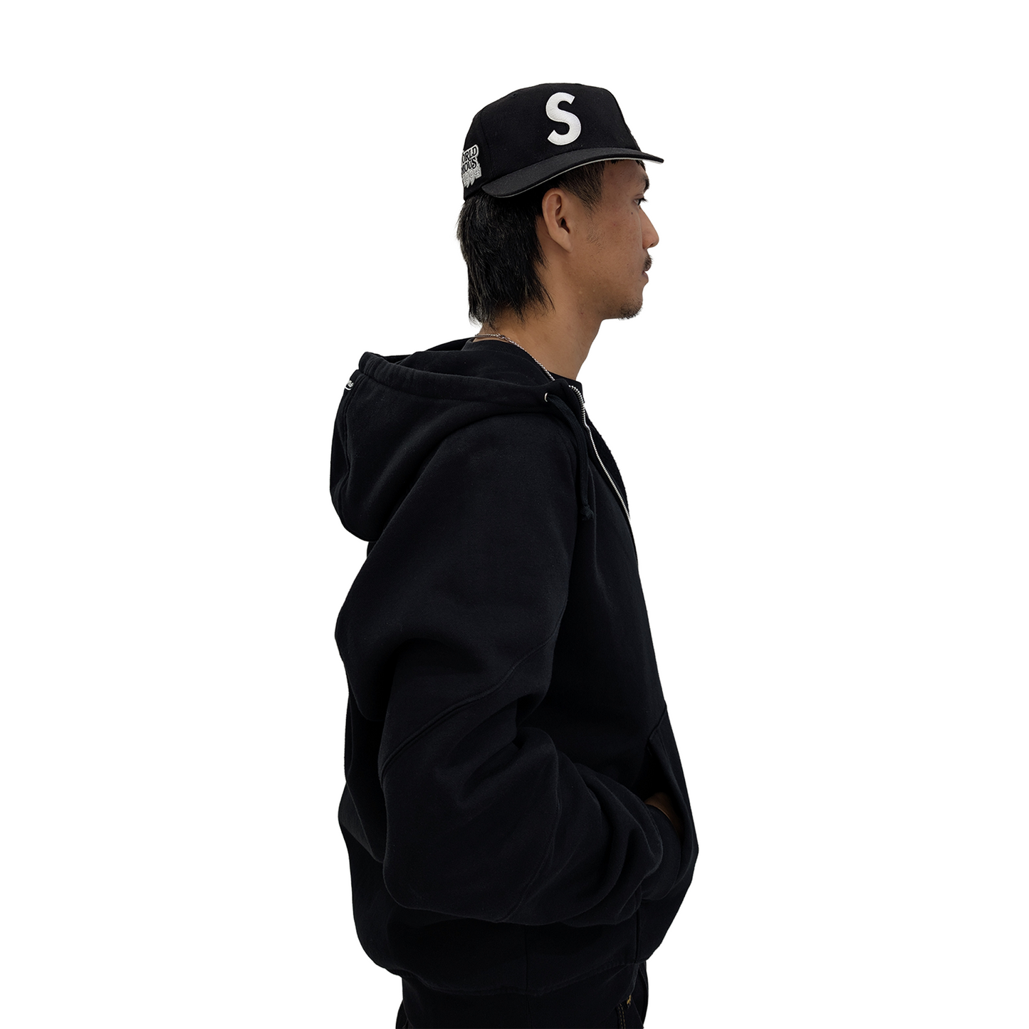 Supreme World Famous S Logo 6-Panel Black (SS25)