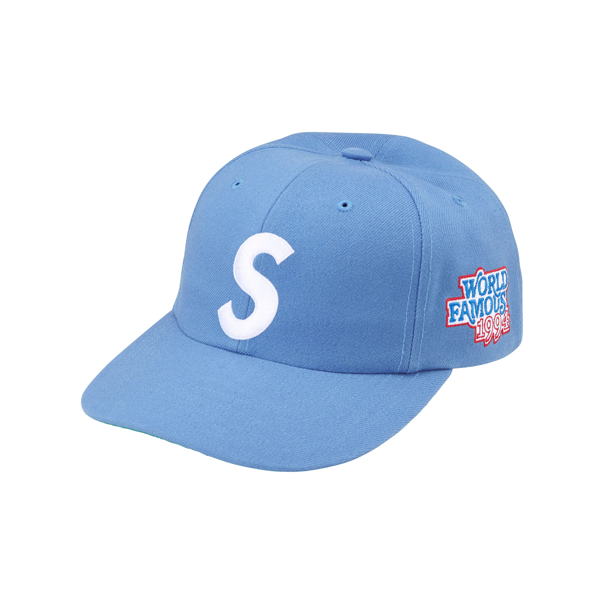 Supreme World Famous S Logo 6-Panel Light Blue (SS25) – STEALPLUG KL Supreme World Famous S Logo 6-Panel Light Blue (SS25) – STEALPLUG KL
