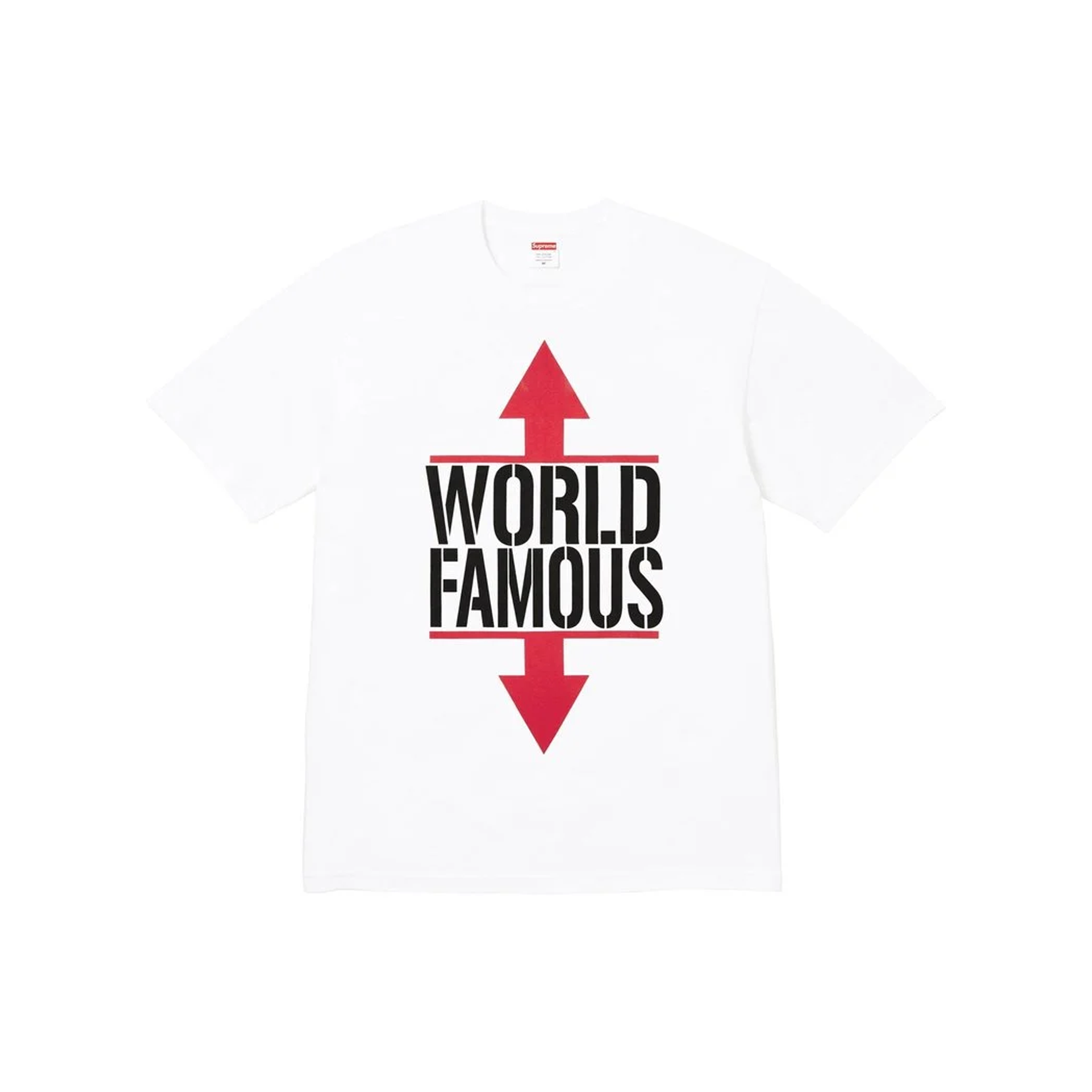 Supreme World Famous Tee White (SS26) – STEALPLUG KL