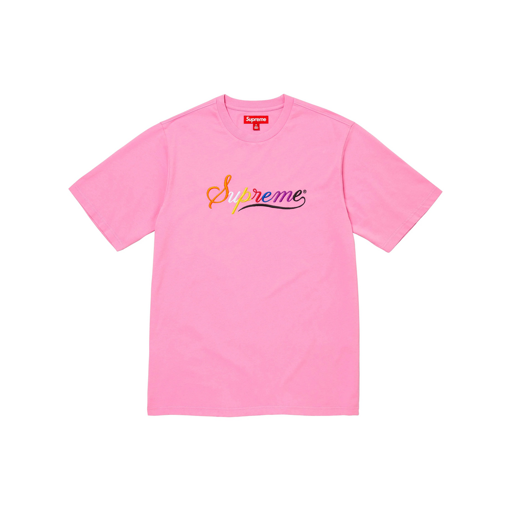 Supreme Cursive S/S Tee Pink (FW24)